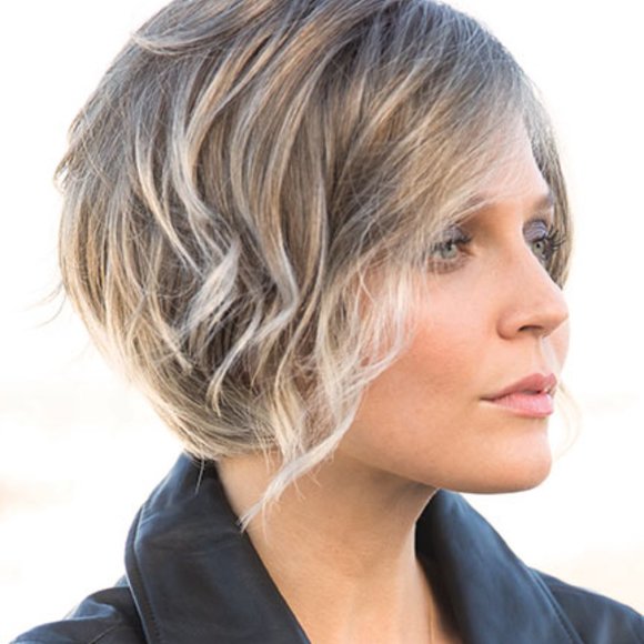 Rae Wig By Rene of Paris, Silver Stone - Picture 7 of 8